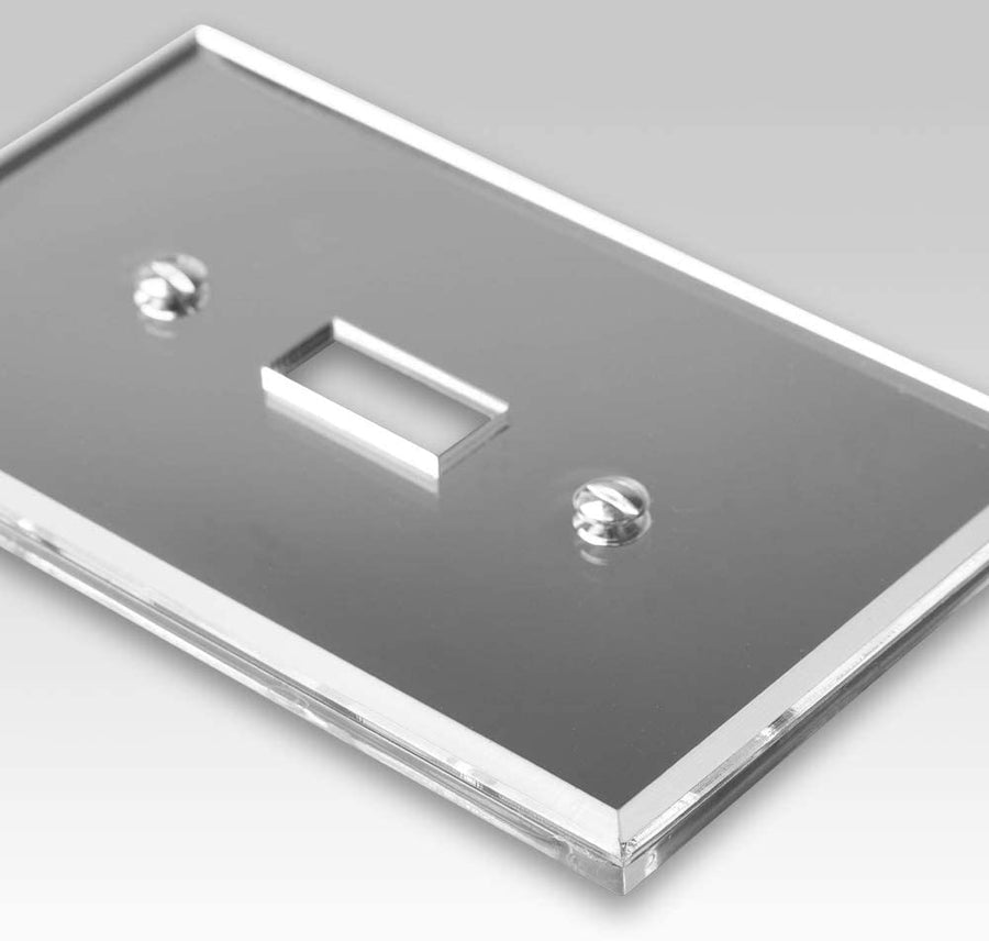 Mirror Acrylic - 1 Toggle Wallplate - Wallplate Warehouse 66T 070686159071 1 Toggle