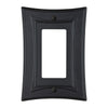 Modern Biba Matte Black Cast - 1 Rocker Wallplate - Wallplate Warehouse 96RMB - B 070686015445 1 Rocker