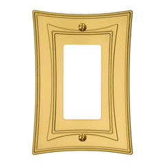 Modern Biba Satin Gold Cast - 1 Rocker Wallplate