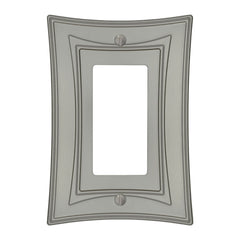 Modern Biba Satin Nickel Cast - 1 Rocker Wallplate
