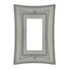 Modern Biba Satin Nickel Cast - 1 Rocker Wallplate - Wallplate Warehouse 96RN - B 070686015582 1 Rocker
