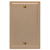 Moderne Brushed Bronze Steel - 1 Blank Wallplate - Wallplate Warehouse 148BBZ 070686587218 1 Blank