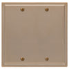 Moderne Brushed Bronze Steel - 2 Blank Wallplate - Wallplate Warehouse 148BBBZ - B 070686020036 2 Blank