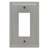 Moderne Brushed Nickel Steel - 1 Rocker Wallplate - Wallplate Warehouse 148RBN 070686586136 1 Rocker