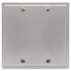 Moderne Brushed Nickel Steel - 2 Blank Wallplate - Wallplate Warehouse 148BBBN - B 070686019979 2 Blank