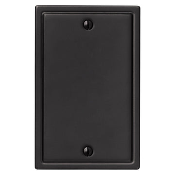 Moderne Matte Black Steel - 1 Blank Wallplate - Wallplate Warehouse 148BMB 070686008669 1 Blank