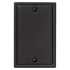 Moderne Matte Black Steel - 1 Blank Wallplate - Wallplate Warehouse 148BMB 070686008669 1 Blank