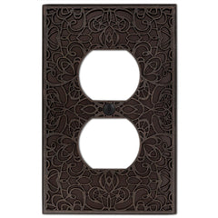 Momfort Aged Bronze Cast - 1 Duplex Wallplate