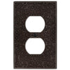 Momfort Aged Bronze Cast - 1 Duplex Wallplate - Wallplate Warehouse 73DDB 070686585900 1 Duplex