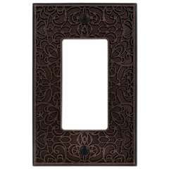 Momfort Aged Bronze Cast - 1 Rocker Wallplate