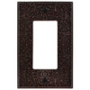 Momfort Aged Bronze Cast - 1 Rocker Wallplate - Wallplate Warehouse 73RDB 070686585917 1 Rocker