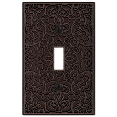 Momfort Aged Bronze Cast - 1 Toggle Wallplate
