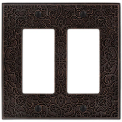 Momfort Aged Bronze Cast - 2 Rocker  Wallplate