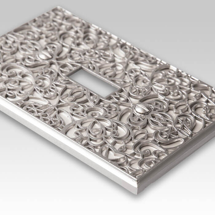 Momfort Satin Nickel Cast - 1 Toggle Wallplate - Wallplate Warehouse 73TN 070686585238 1 Toggle