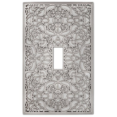 Momfort Satin Nickel Cast - 1 Toggle Wallplate