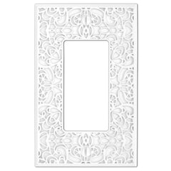 Momfort White Cast - 1 Rocker Wallplate