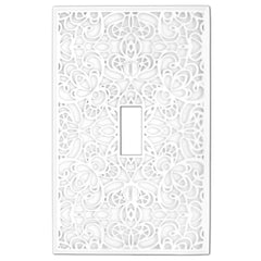 Momfort White Cast - 1 Toggle Wallplate