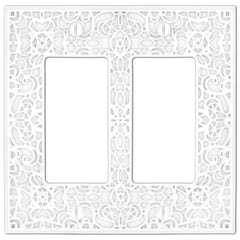 Momfort White Cast - 2 Rocker  Wallplate