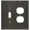 Montana Rustic Gray - 1 Toggle/1 Duplex Wallplate - Wallplate Warehouse 410TDGY-B 70686012840 1 Toggle/1 Duplex