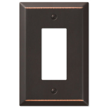Oversized Aged Bronze Steel - 1 Rocker Wallplate - Wallplate Warehouse 463RDB 070686572634 1 Rocker