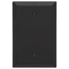 Oversized Matte Black Steel - 1 Blank Wallplate - Wallplate Warehouse 463BMB - B 070686021361 1 Blank