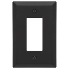 Oversized Matte Black Steel - 1 Rocker Wallplate