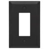 Oversized Matte Black Steel - 1 Rocker Wallplate - Wallplate Warehouse 463RMB - B 070686021293 1 Rocker