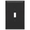 Oversized Matte Black Steel - 1 Toggle Wallplate - Wallplate Warehouse 463TMB - B 070686021224 1 Toggle