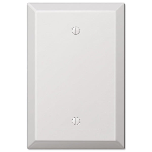Oversized White Steel - 1 Blank Wallplate - Wallplate Warehouse 463BW 070686572498 1 Blank