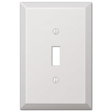 Oversized White Steel - 1 Toggle Wallplate - Wallplate Warehouse 463TW 070686572399 1 Toggle