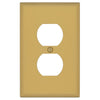 Oxford Brushed Gold - 1 Duplex Wallplate - Wallplate Warehouse 173D-BG 70686026304 1 Duplex