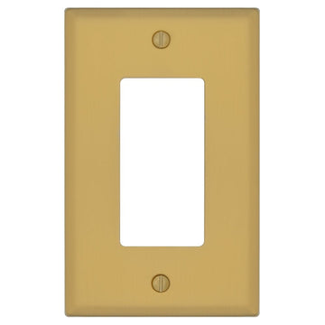 Oxford Brushed Gold - 1 Rocker Wallplate - Wallplate Warehouse 173R-BG 70686026342 1 Rocker