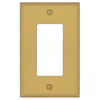 Oxford Brushed Gold - 1 Rocker Wallplate - Wallplate Warehouse 173R-BG 70686026342 1 Rocker