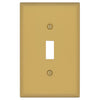 Oxford Brushed Gold - 1 Toggle Wallplate - Wallplate Warehouse 173T-BG 70686026267 1 Toggle