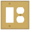 Oxford Brushed Gold - 2 Toggle/1 Rocker Wallplate - Wallplate Warehouse 173RD-BG 70686026397 2 Toggle/1 Rocker