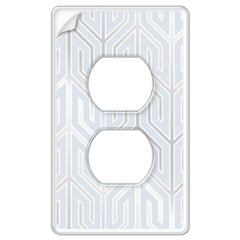 Paper-It Clear Screwless Plastic - 1 Duplex Wallplate