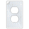 Paper - It Clear Screwless Plastic - 1 Duplex Wallplate - Wallplate Warehouse 99D 070686169957 1 Duplex