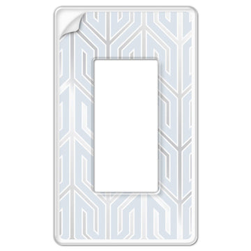 Paper - It Clear Screwless Plastic - 1 Rocker Wallplate - Wallplate Warehouse 99R 070686169940 1 Rocker