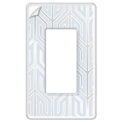 Paper-It Clear Screwless Plastic - 1 Rocker Wallplate