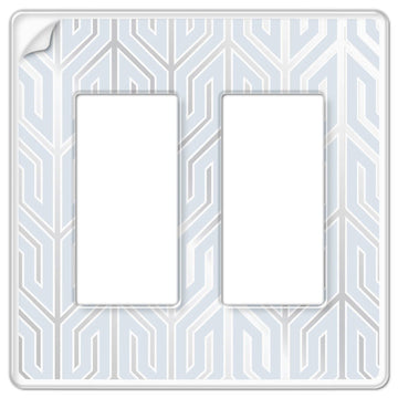 Paper - It Clear Screwless Plastic - 2 Rocker Wallplate - Wallplate Warehouse 99RR 070686169971 2 Rocker