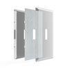 Paper - It Clear Screwless Plastic - 2 Toggle Wallplate - Wallplate Warehouse 99TT 070686169926 2 Toggle