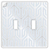 Paper - It Clear Screwless Plastic - 2 Toggle Wallplate - Wallplate Warehouse 99TT 070686169926 2 Toggle