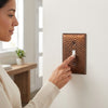 Hammered Aged Copper Steel - 1 Toggle / 1 Duplex Wallplate