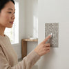 Momfort Satin Nickel Cast - 2 Rocker  Wallplate