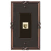 Ribbon & Reed Aged Bronze Cast - 1 Phone Jack Wallplate - Wallplate Warehouse 44PHVB 070686581001 Phone Jacks