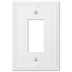 Richmond White Oversized Plastic - 1 Rocker Wallplate