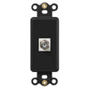 Rocker Insert Black - 1 Cable Jack - Wallplate Warehouse CXBK 070686016619 Cable Jacks
