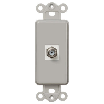 Rocker Insert Gray - 1 Cable Jack - Wallplate Warehouse CXG 070686582077 Cable Jacks