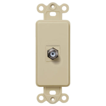Rocker Insert Ivory - 1 Cable Jack - Wallplate Warehouse CXIV 070686581971 Cable Jacks