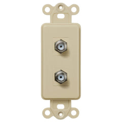 Rocker Insert Ivory - 2 Cable Jack